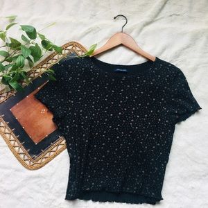 American Eagle floral crop top